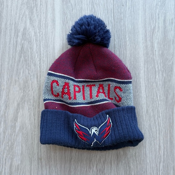 Washington Capitals Knit Beanie with Pom - Picture 1 of 3